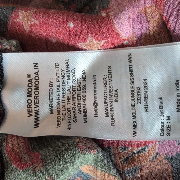 Vero Moda Multicolor‎ Floral Button Down Shirt - Picture 5 of 8